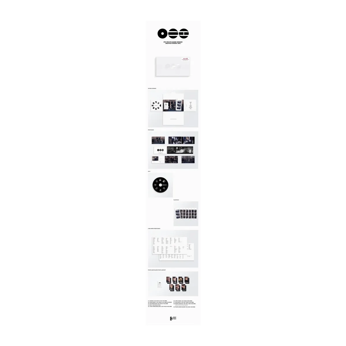 GENERICO - BTS - The 5th Album ARIRANG - CD Target Rooted in Edición Limitada - Music Ver.