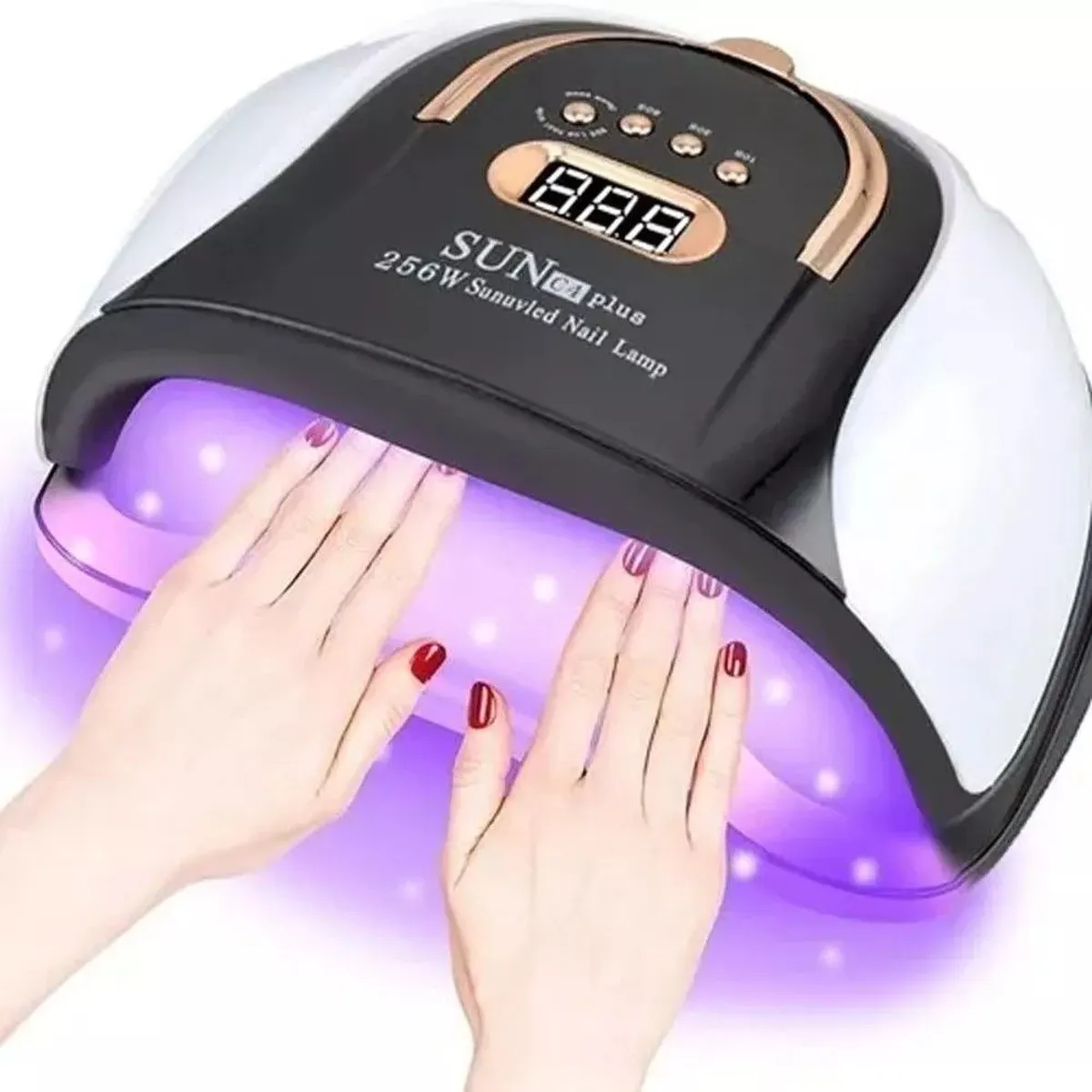 GENERICO - Lampara Uvled Secado Uñas 256 Watts Sun C4 Plus