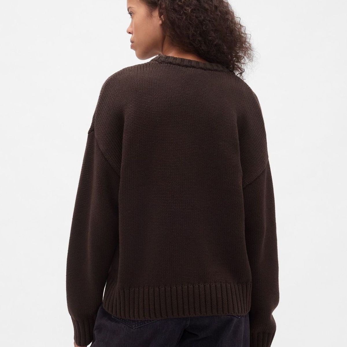 GAP - Sweater Mujer Gap Crew Café