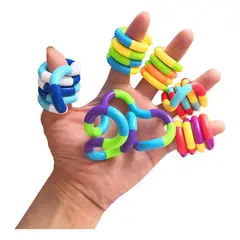 GENERICO - Juguete Sensorial Antiestrés Tangle Twisty Pack De 2u Tdah