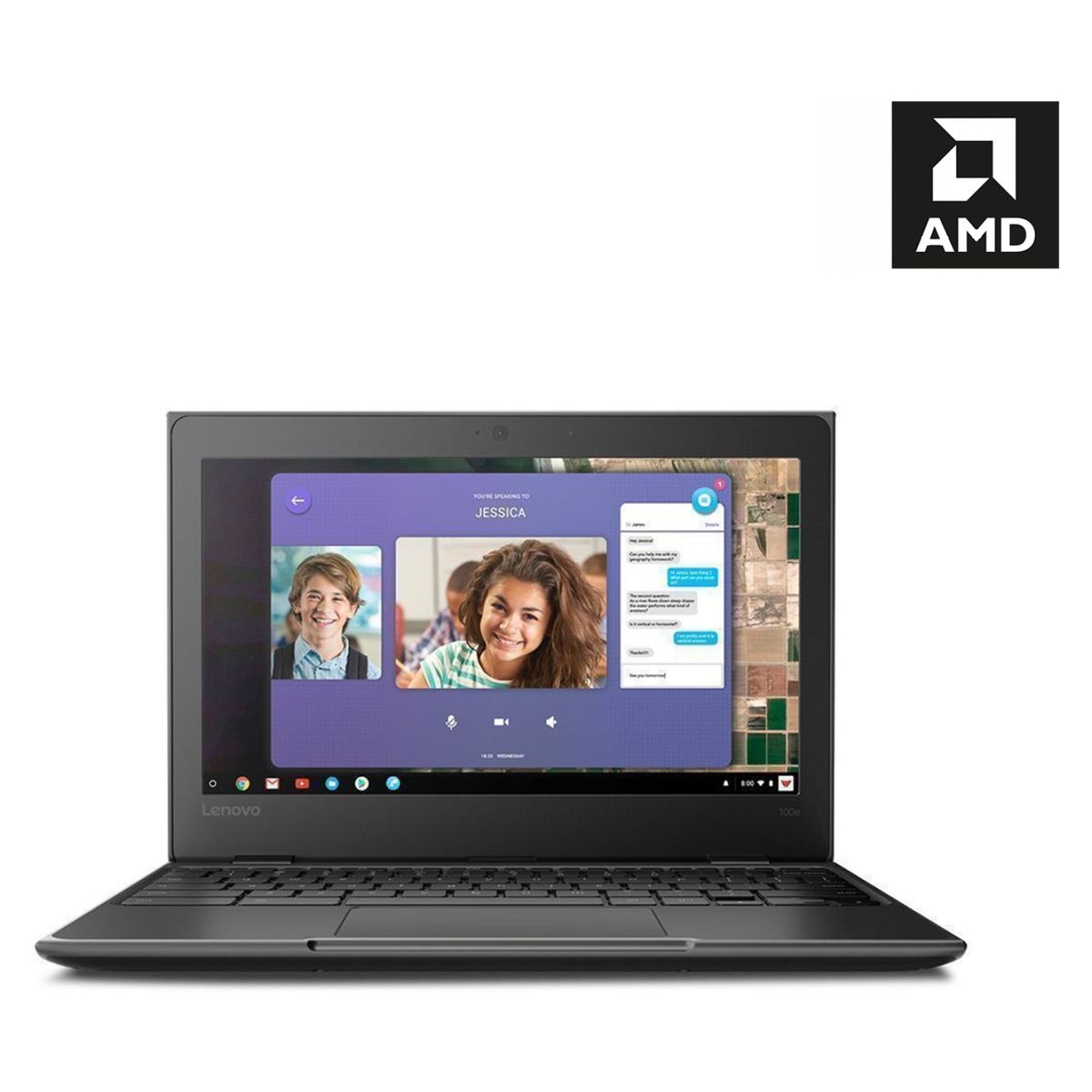 LENOVO - Chromebook AMD A4 4GB RAM 32GB HDD 11.6" (Teclado y Sistema en Inglés - Configurable al Español)