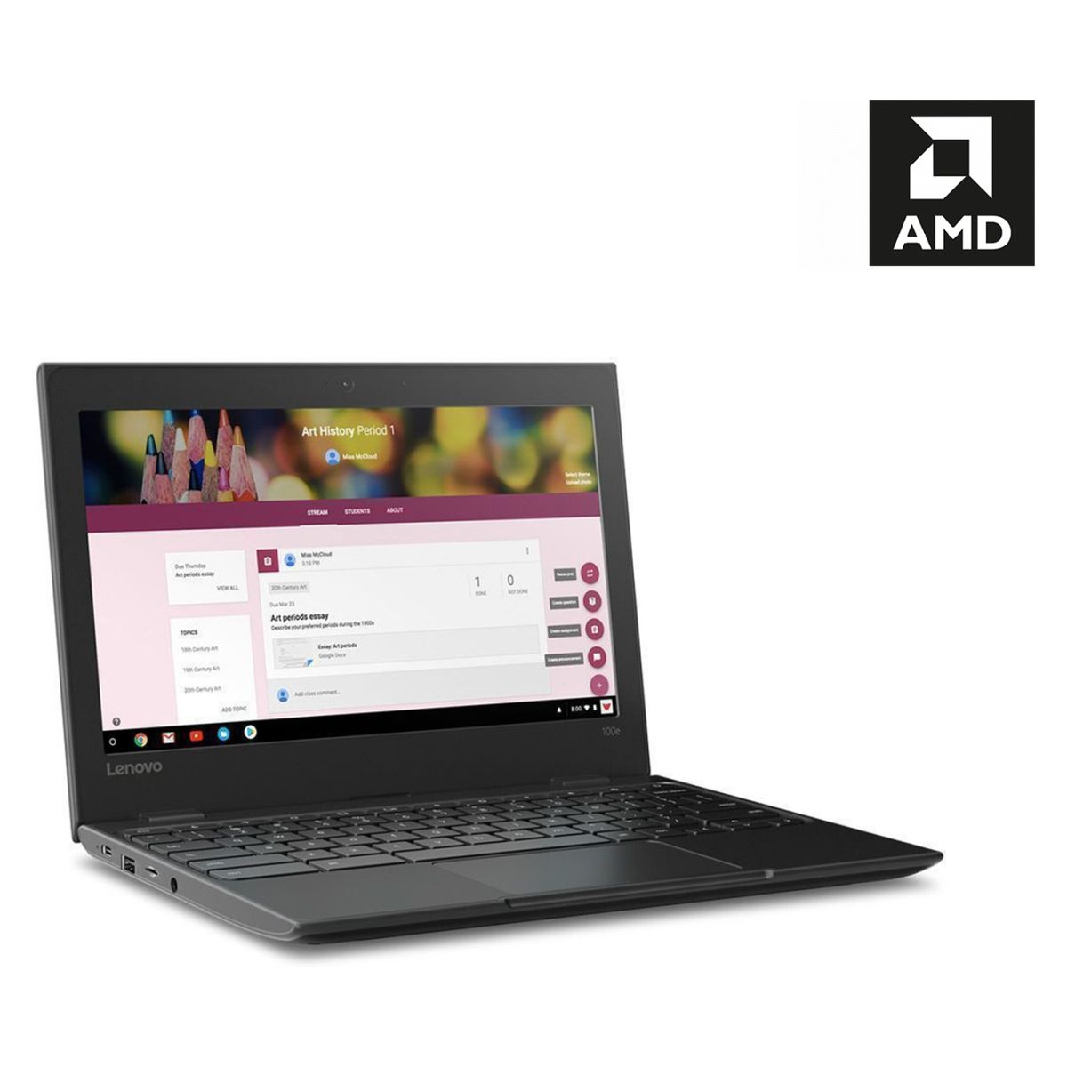 LENOVO - Chromebook AMD A4 4GB RAM 32GB HDD 11.6" (Teclado y Sistema en Inglés - Configurable al Español)