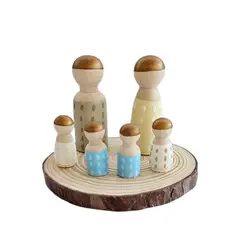 CREA TALLER - Familia decorativa de madera