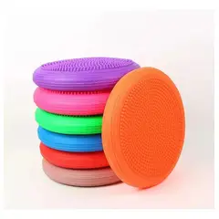 GENERICO - Cojin Disco Sensorial Equilibrio Estabilidad Yoga Tdah 34cm Rojo