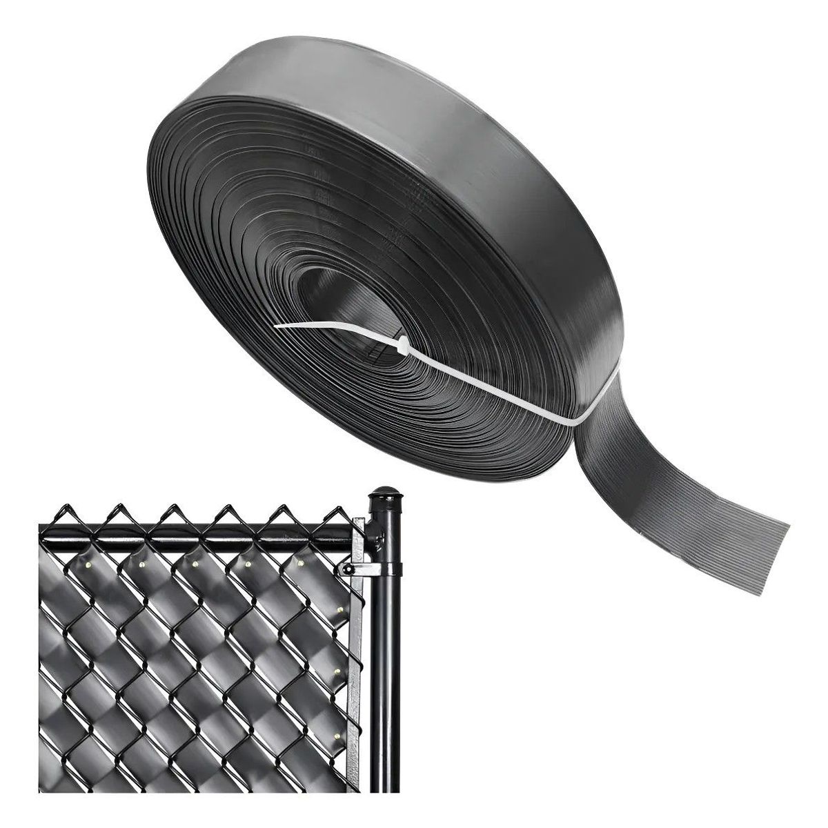 GENERICO - Cinta Plástica Cubre Cercos Para 46m2 100metros 150broches