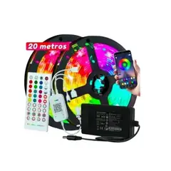GENERICO - Tira De Luces Led Rrgb Bluetooth Músic 20 Metros
