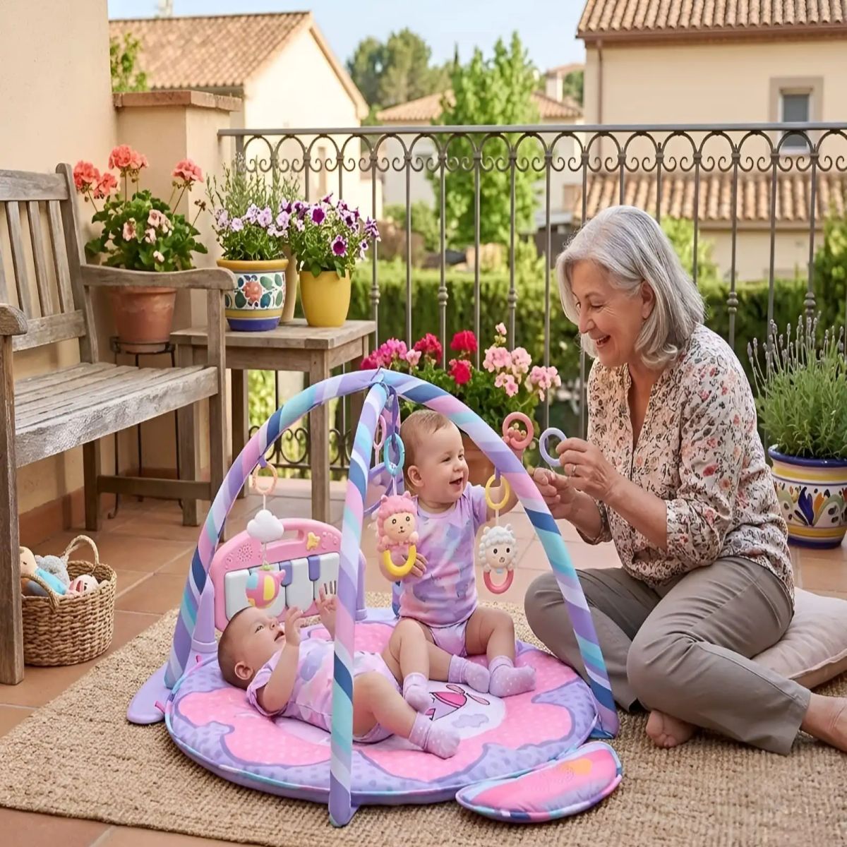 GENERICO - Centro de Estimulación Temprana Gimnasio de Actividades Musical para Bebé con Piano C1
