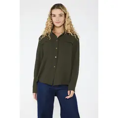 ECLIPSE - Camisa Leticia Verde Militar