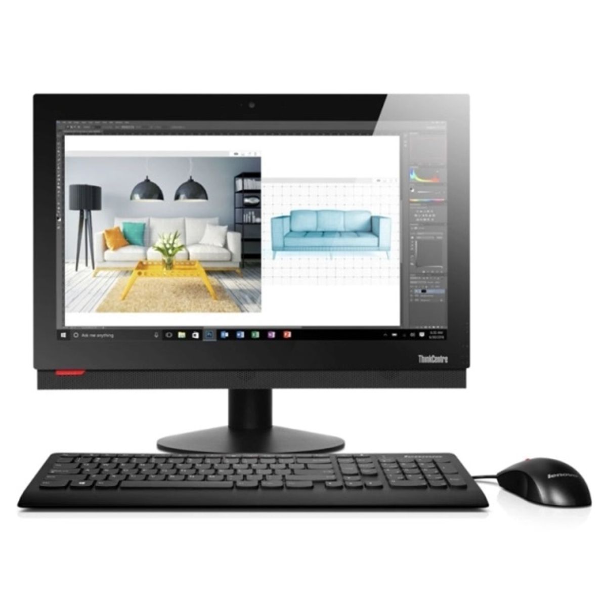 GENERICO - PC  ALL IN ONE Lenovo CORE I5 12GB RAM / SSD 480GB KINGSTON   22" full HD