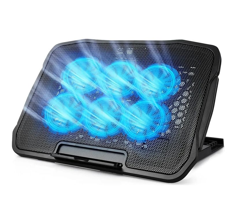 GENERICO Base Cooler Enfriador Notebook Ventilador 6 Ventiladores