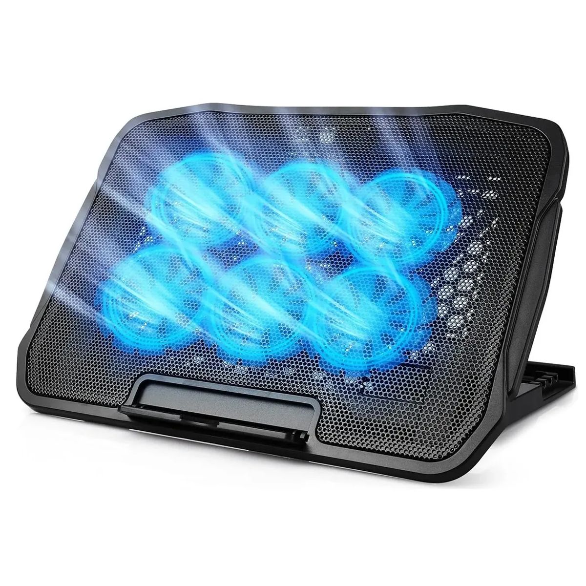GENERICO - Base Cooler Enfriador Notebook Ventilador 6 Ventiladores