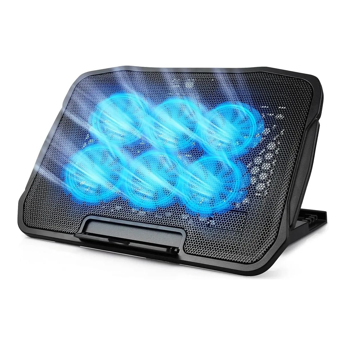 GENERICO - Base Cooler Enfriador Notebook Ventilador 6 Ventiladores