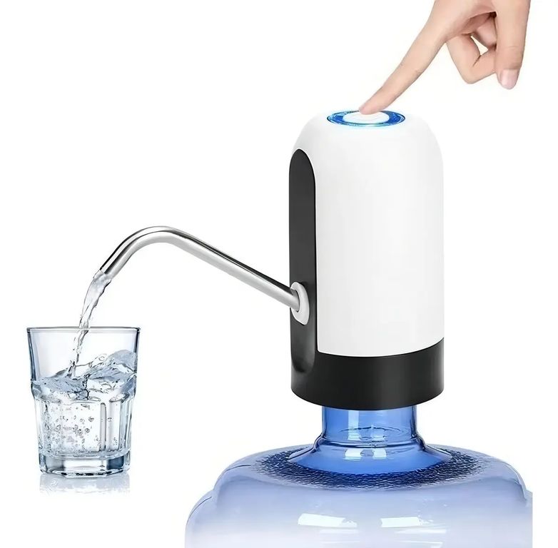 GENERICO Bomba Dispensador Usb Agua Electrónico Botellon Recarga Color Blanco