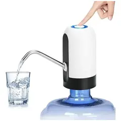 GENERICO - Bomba Dispensador Usb Agua Electrónico Botellon Recarga Color Blanco