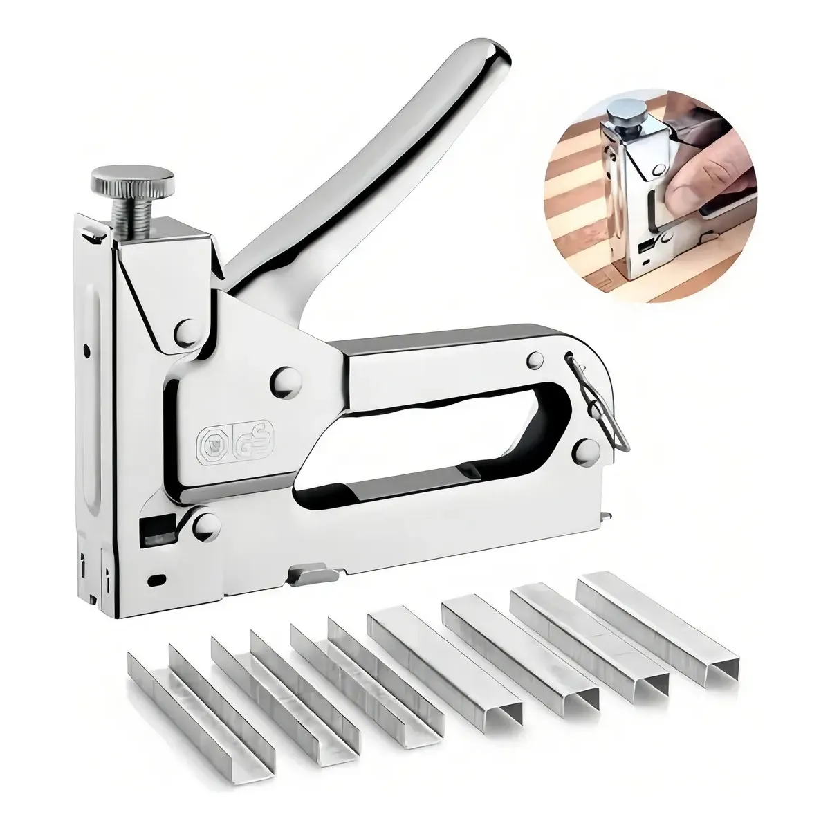 GENERICO - Engrapadora Manual Multifuncional 3 en 1 con Potencia Ajustable Labg