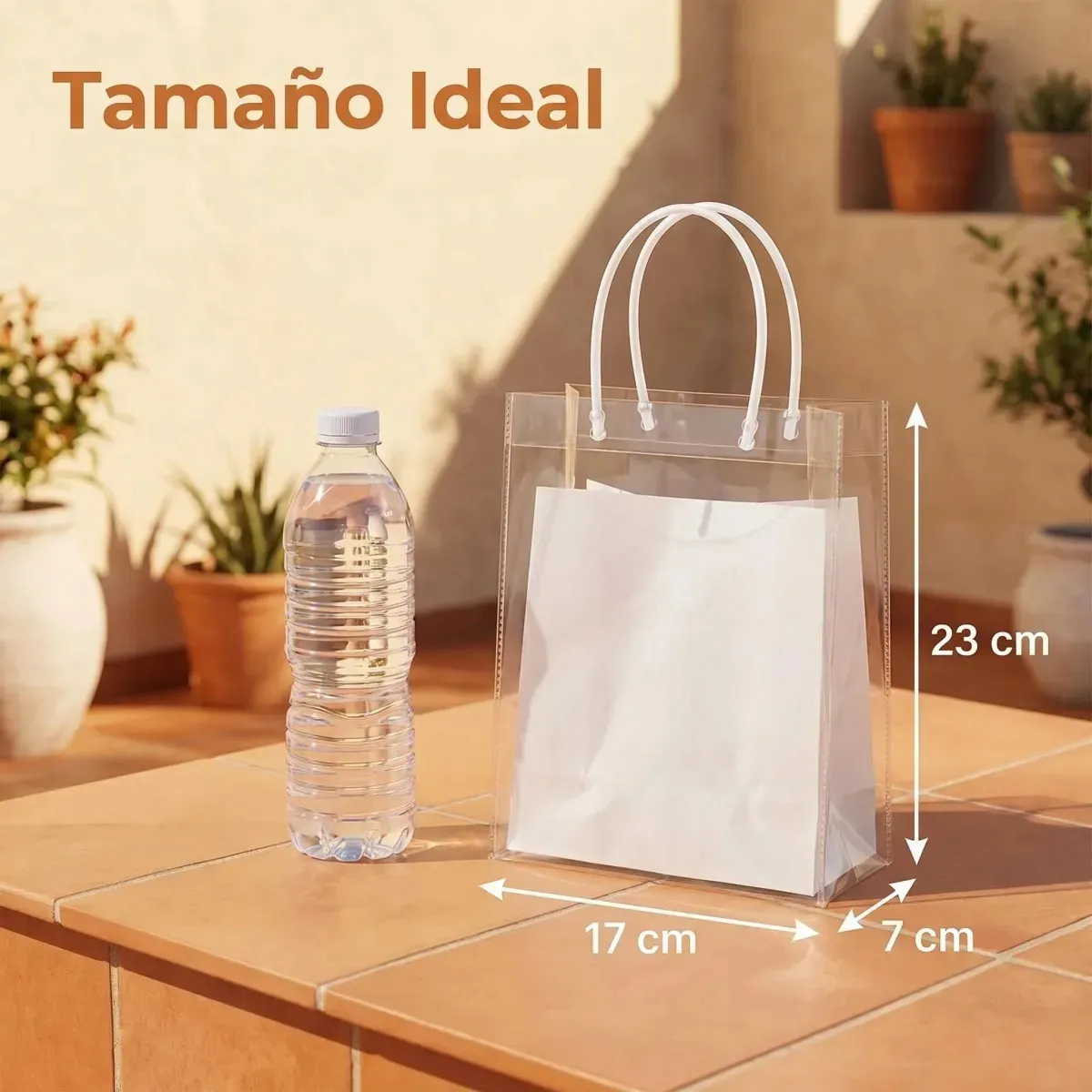 VIDA BUENAS - 40 Bolsa Regalo Transparente Con Asa Celebracion