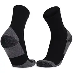 EINICIO - Par Calceta Térmica Lana Merino Trekking Senderismo Montaña-Negro