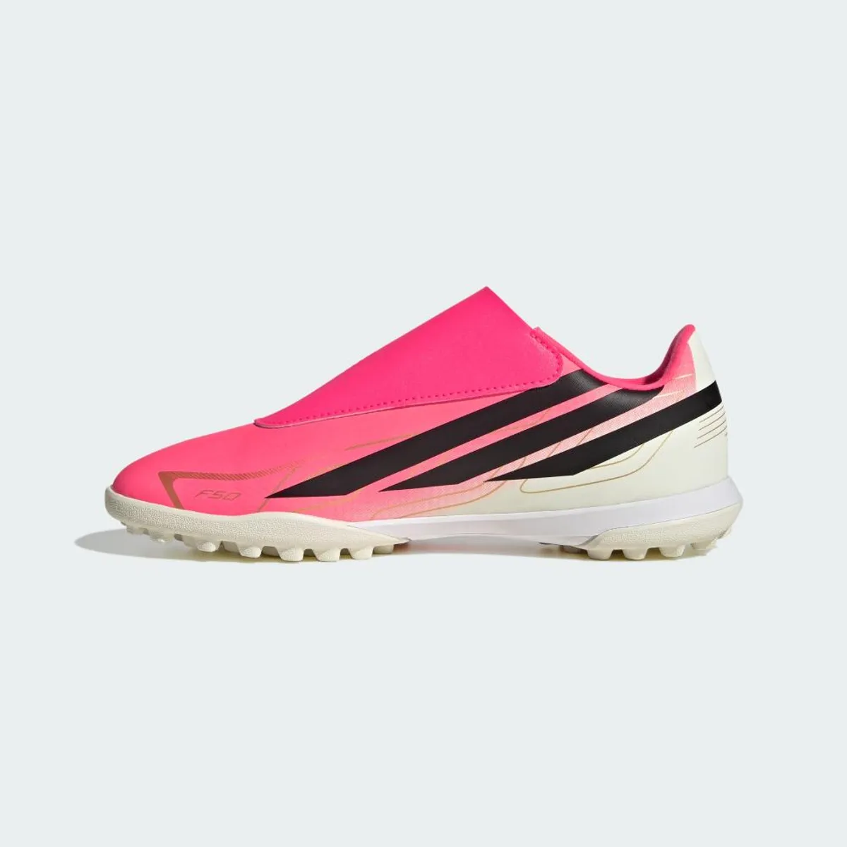 ADIDAS - F50 Hyperfast Club Vel Tf J Zapatilla Fútbol Unisex Adulto Rojo Adidas