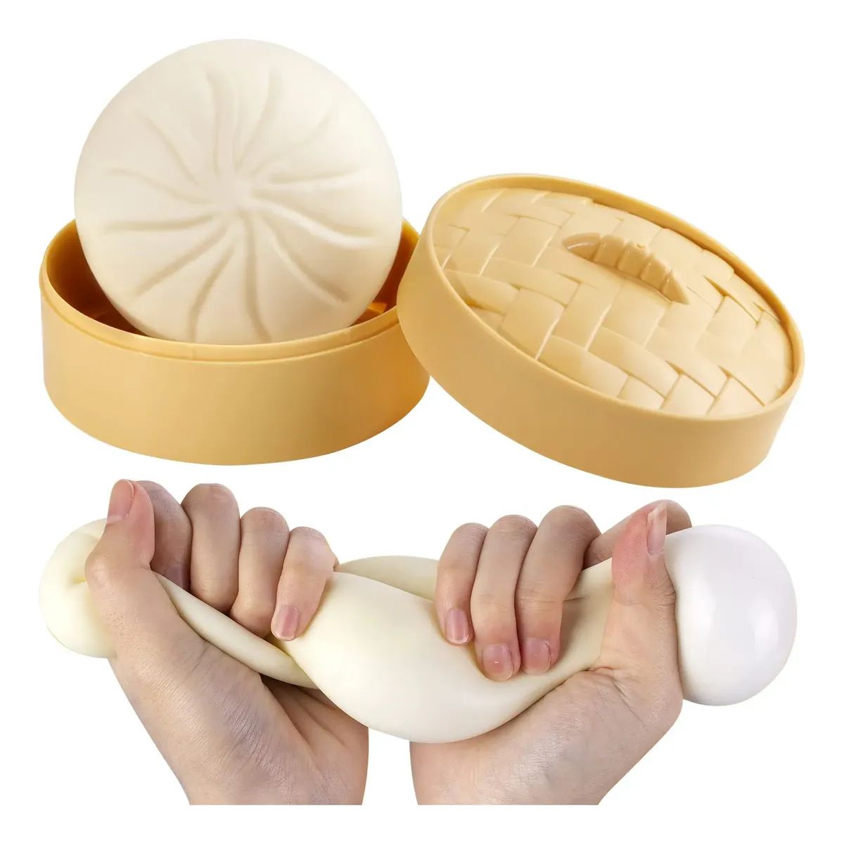 TIOZONEY - 2PCS Squishy De Dumpling Antiestrés Diversion Niños