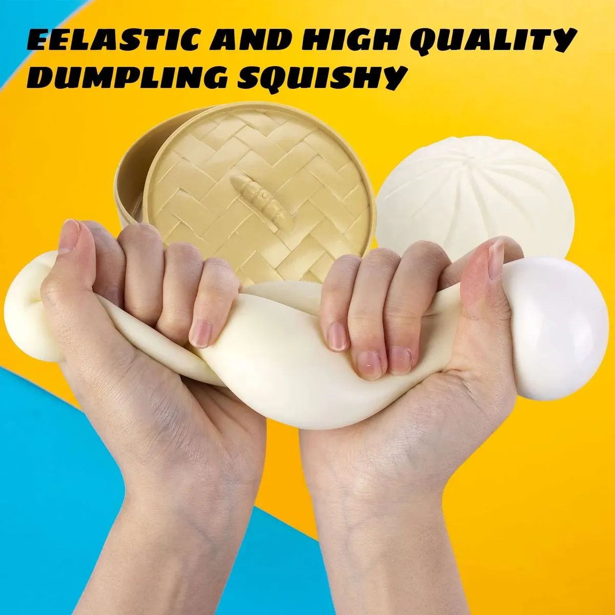 TIOZONEY - 2PCS Squishy De Dumpling Antiestrés Diversion Niños
