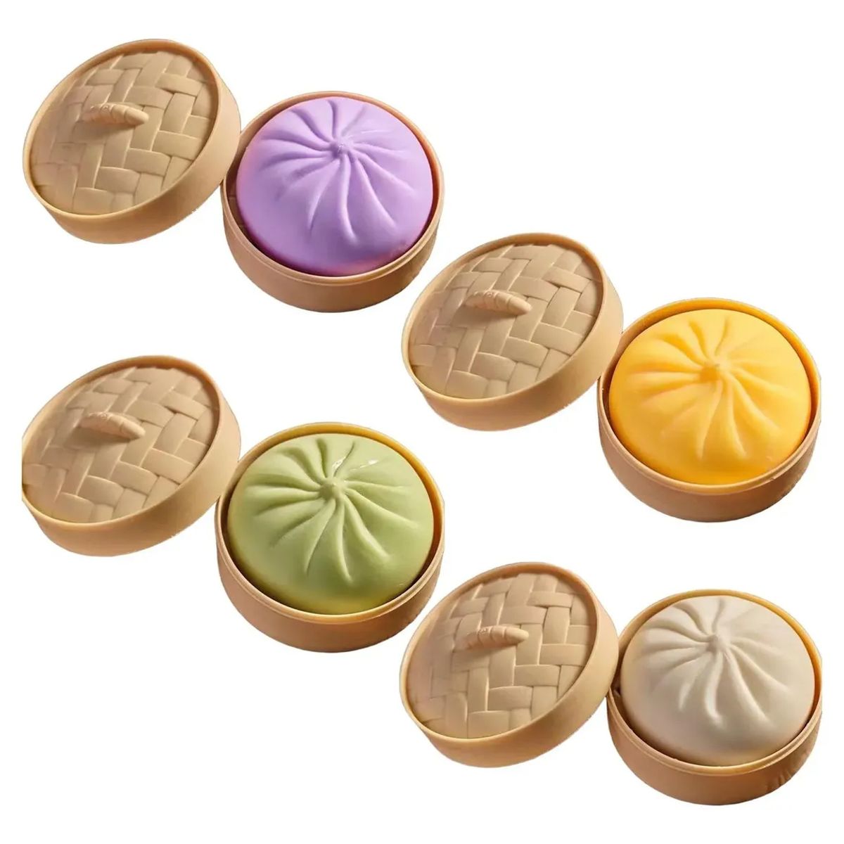 TIOZONEY - 4PCS Squishy De Dumpling Antiestrés Diversion Niños