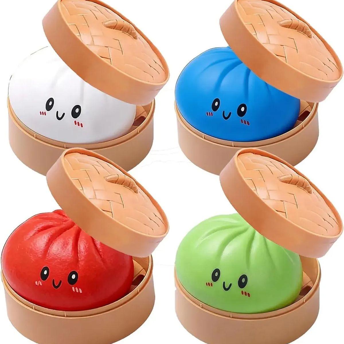 TIOZONEY - 4PCS Squishy De Dumpling Antiestrés Diversion Niños
