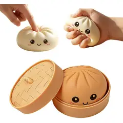 TIOZONEY - 2PCS Squishy De Dumpling Antiestrés Diversion Niños