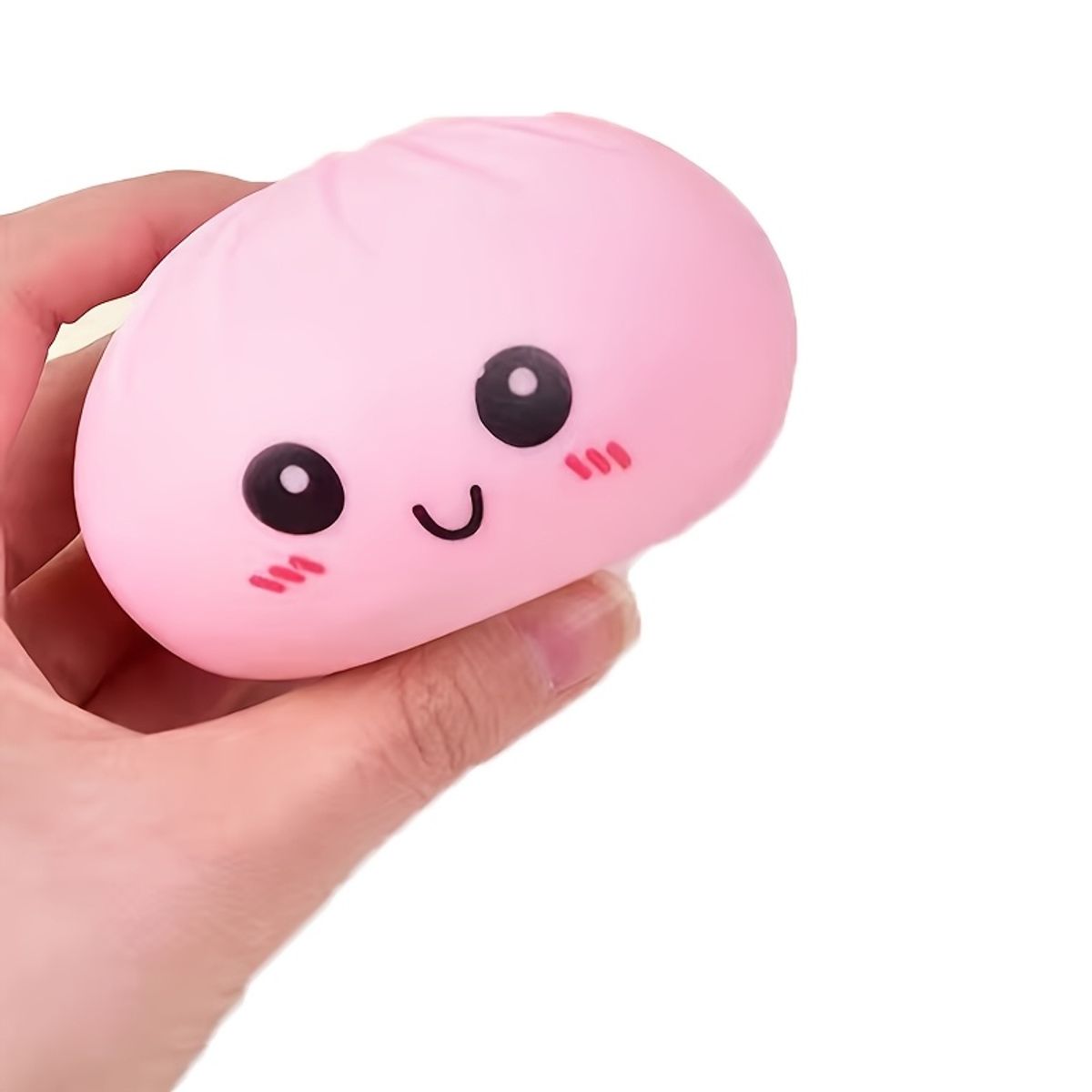 VATYERTY - Juguete antiestrés con forma de bollo sonrisa Rosa