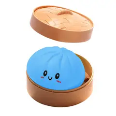 VATYERTY - Juguete antiestrés con forma de bollo sonrisa Azul