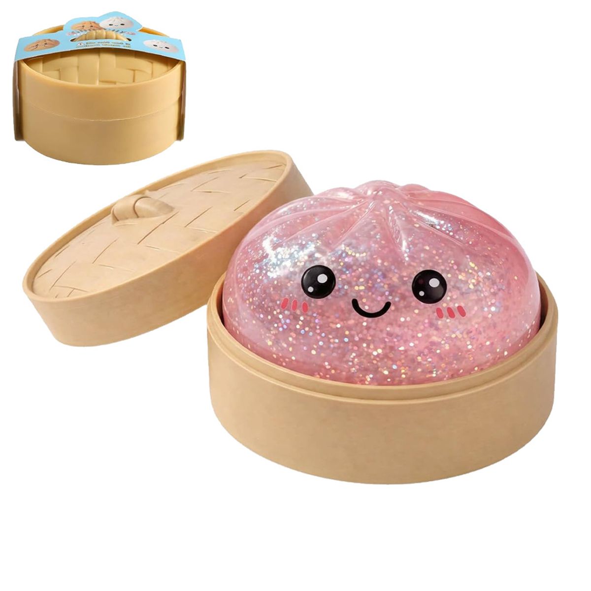 VATYERTY - Juguete antiestrés con forma de bollo Resplandecer Rosa