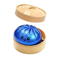 VATYERTY - Juguete antiestrés con forma de bollo Resplandecer Azul oscuro