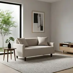 DANIELS - Sofá Living 2 Cuerpos Crema 157X80 Lisboa
