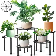 UMEXUS - 5pcs Bases Para Maceteros De Herrería Plantas Porta Macetas