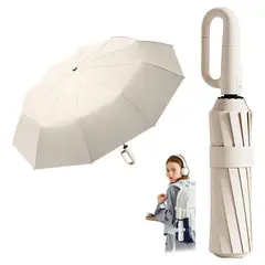 GENERICO - Paraguas Plegable Automático Antivendaval 10 huesos Colgable