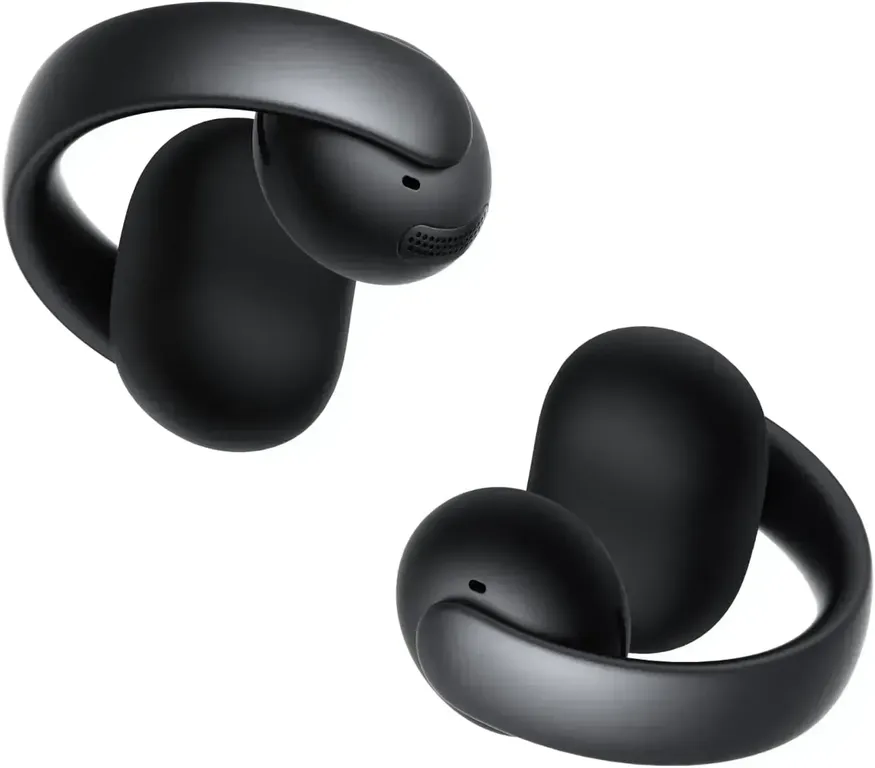 Audífonos Open Ear Bluetooth AeroClip, Hi-Res, Potente bajo, IP55, 4 Micrófonos AI, 12 mm