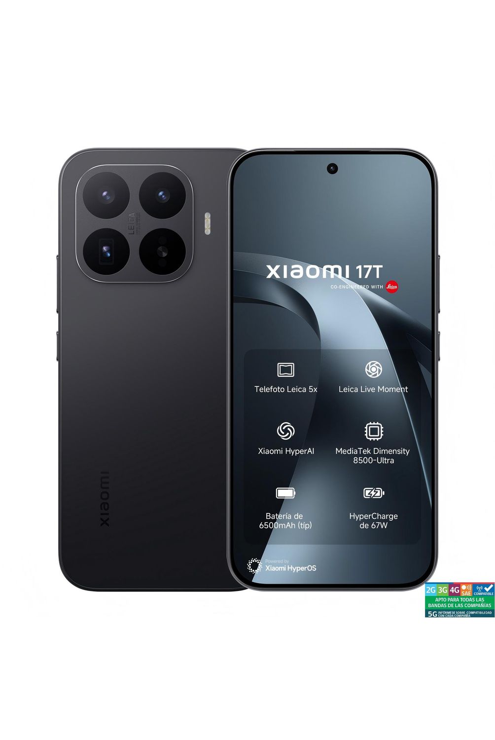 XIAOMI Xiaomi 17T Negro 12GB RAM 512GB ROM. | Falabella Chile