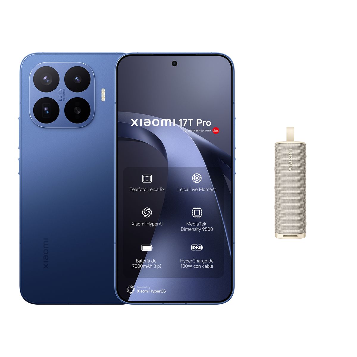 XIAOMI - Xiaomi 17T Pro Azul Oscuro 512GB + Sound Outdoor