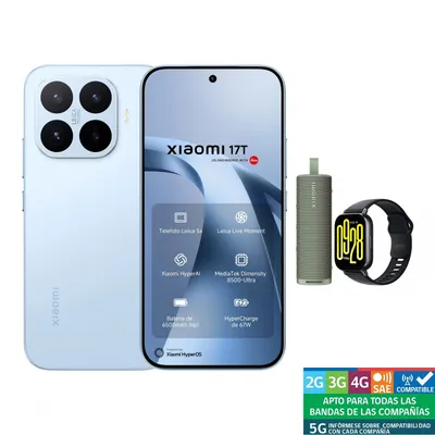 Xiaomi 17T Azul 512Gb + Sound Outdoor + Redmi Watch 5 Active