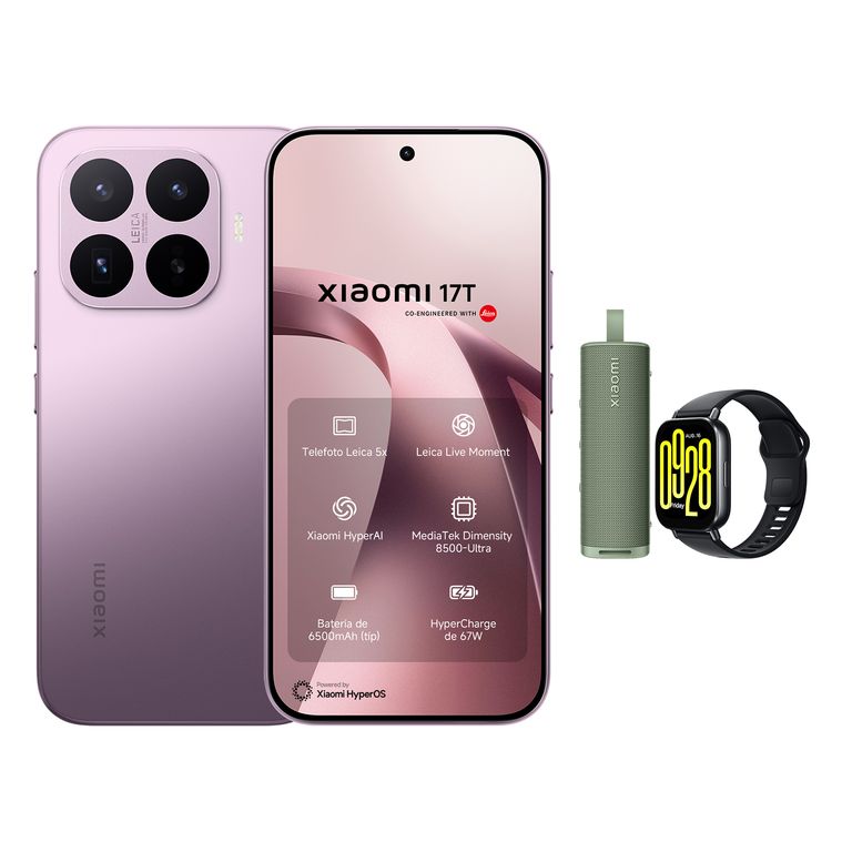17T Violeta 512GB + Sound Outdoor + REDMI Watch 5 Active