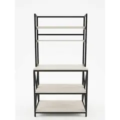 GENERICO - Estante Organizador Cocina Estilo Industrial 5 Niveles 168x80x40cm MDP Estructura Metal