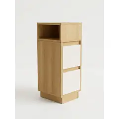GENERICO - Velador Organizador Multiusos 30x25x65cm Diseño Modular 180° Ajustable Estilo Minimalista Madera MDP