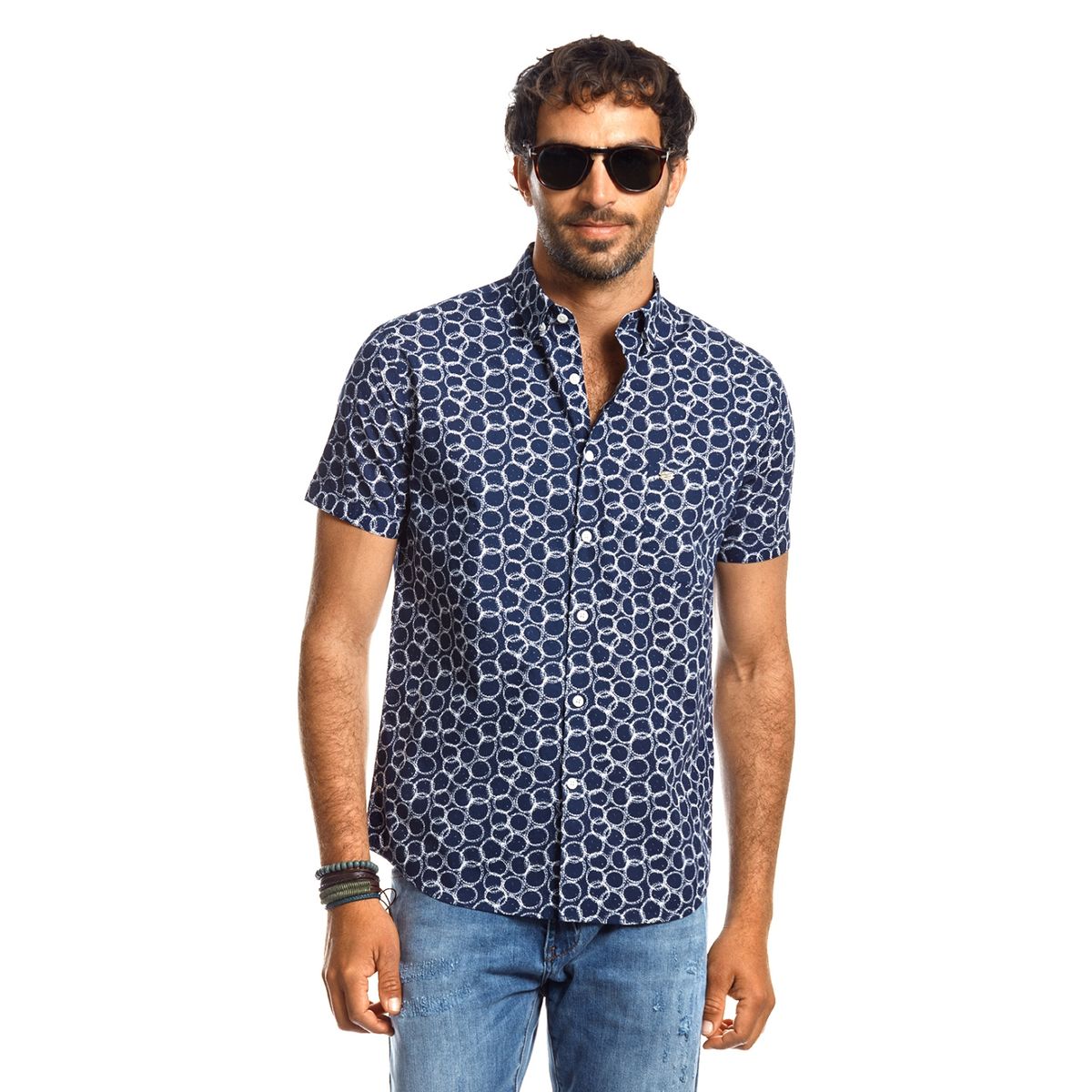 FEROUCH - Camisa casual hombre