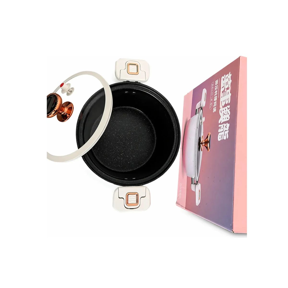 GENERICO - Mini Olla De Micro Presión Elegante 4,5lts Multifuncional
