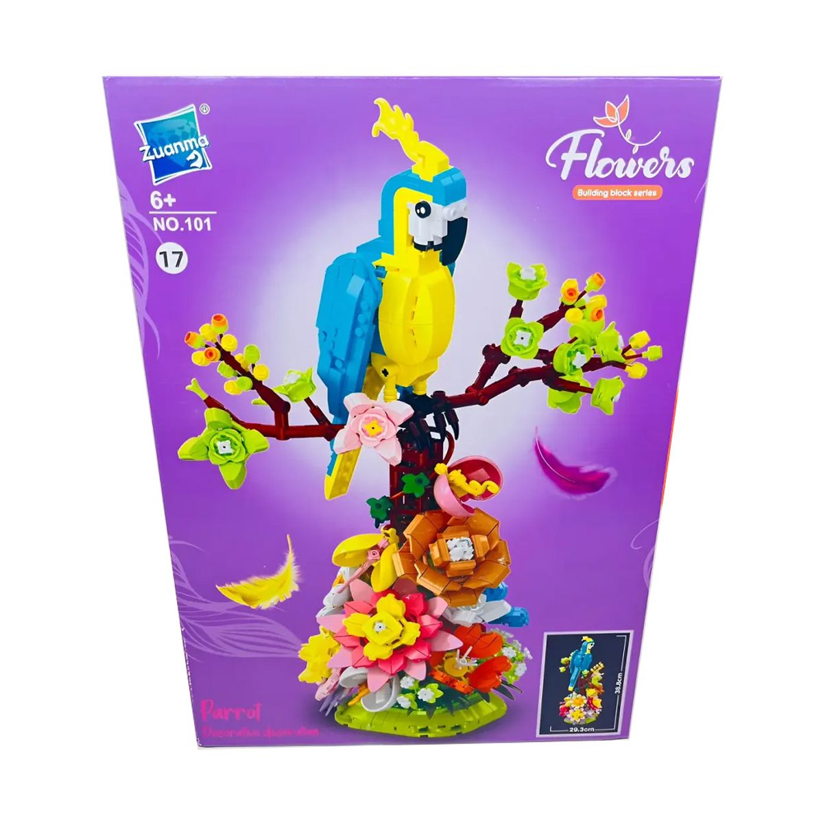 GENERICO - Juego De Bloques Tipo Lego Construccion Florero Loro Decorativo
