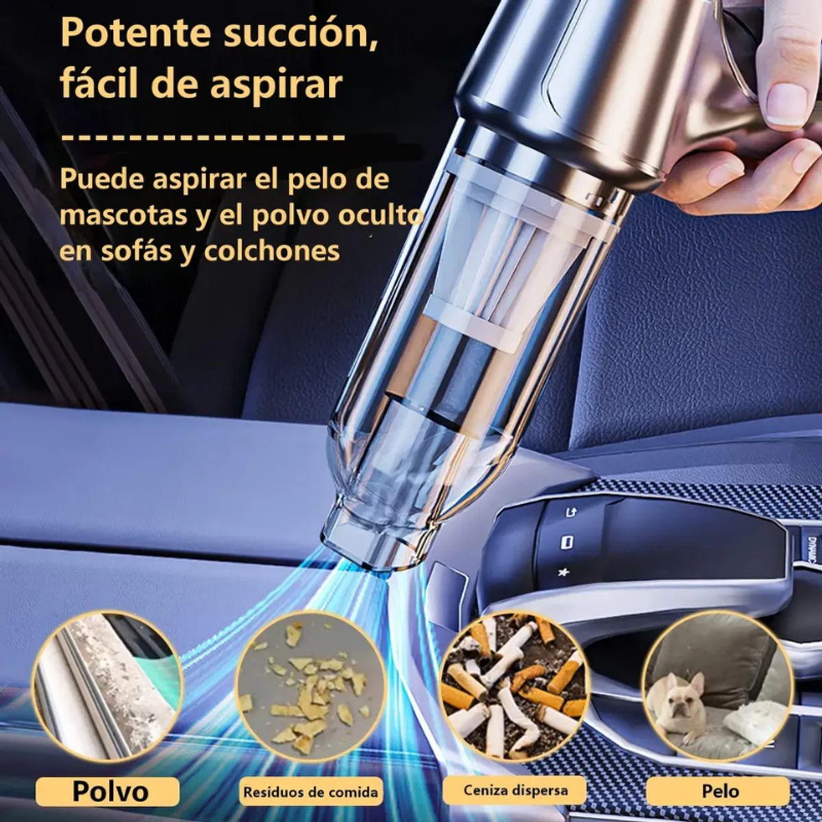 GENERICO - Aspiradora De Mano Portatil Inalámbrica Para Auto oficina hogar