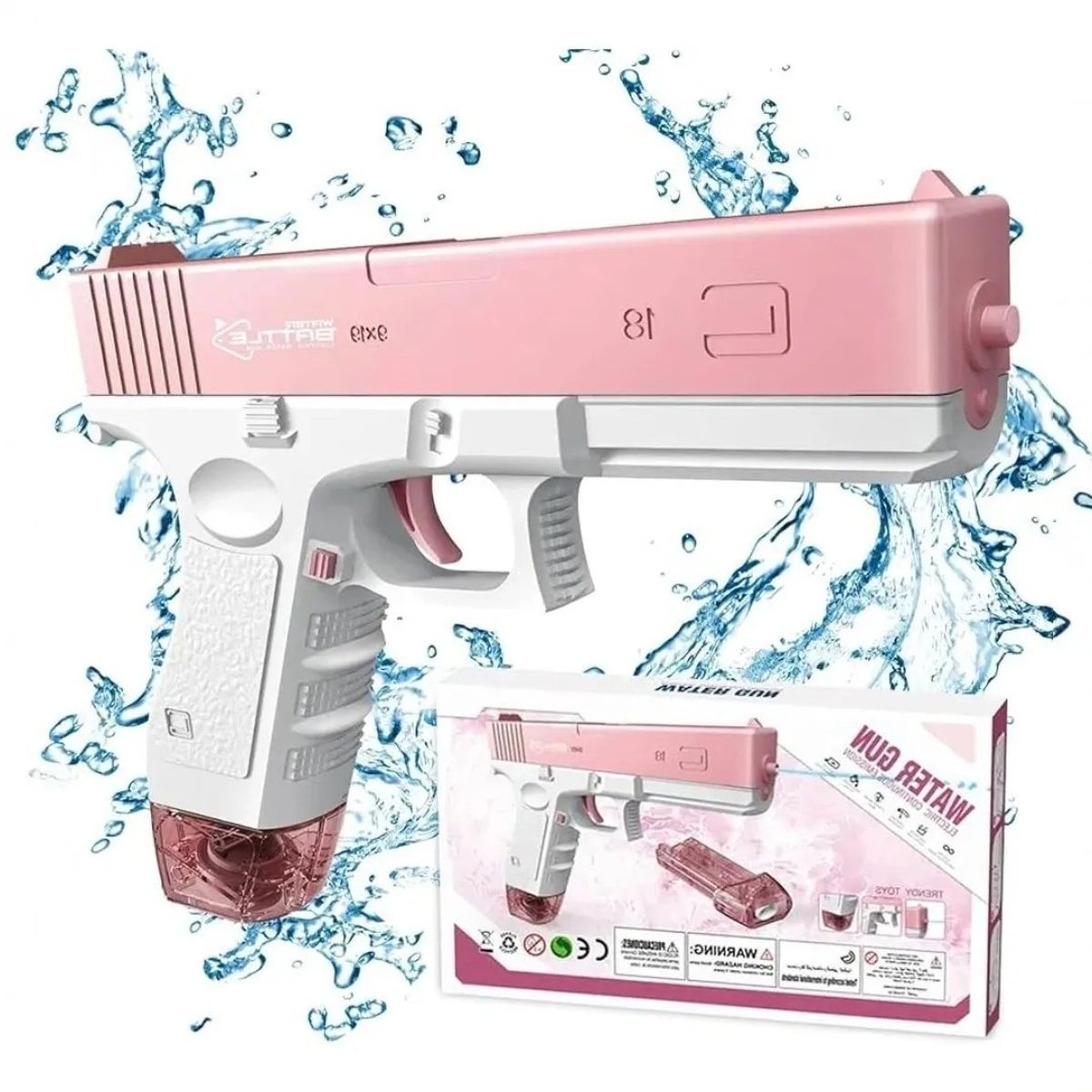 GENERICO - Pistola Recargable de Agua Usb Juguete Para Niños