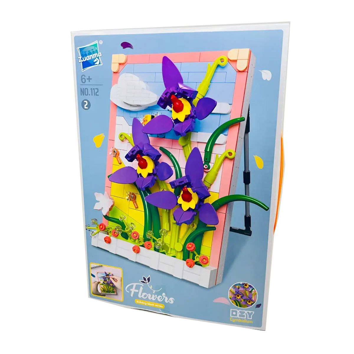 GENERICO - Juego De Bloques Construccion Tipo Lego Decorativo Flores En Marco