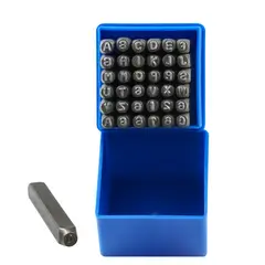 GENERICO - Numeros Y Letras De Golpe 8mm 36 Piezas Para Metales