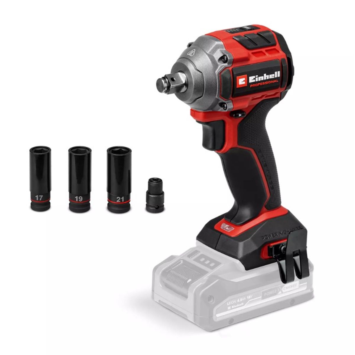 EINHELL - LLAVE DE IMPACTO INALÁMBRICA 18V - 2800 RPM - 260 NM - BRUSHLESS - COMPACTO