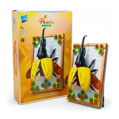 GENERICO - Juego De Bloques Construccion Tipo Lego Decorativo Escarabajo En Marco